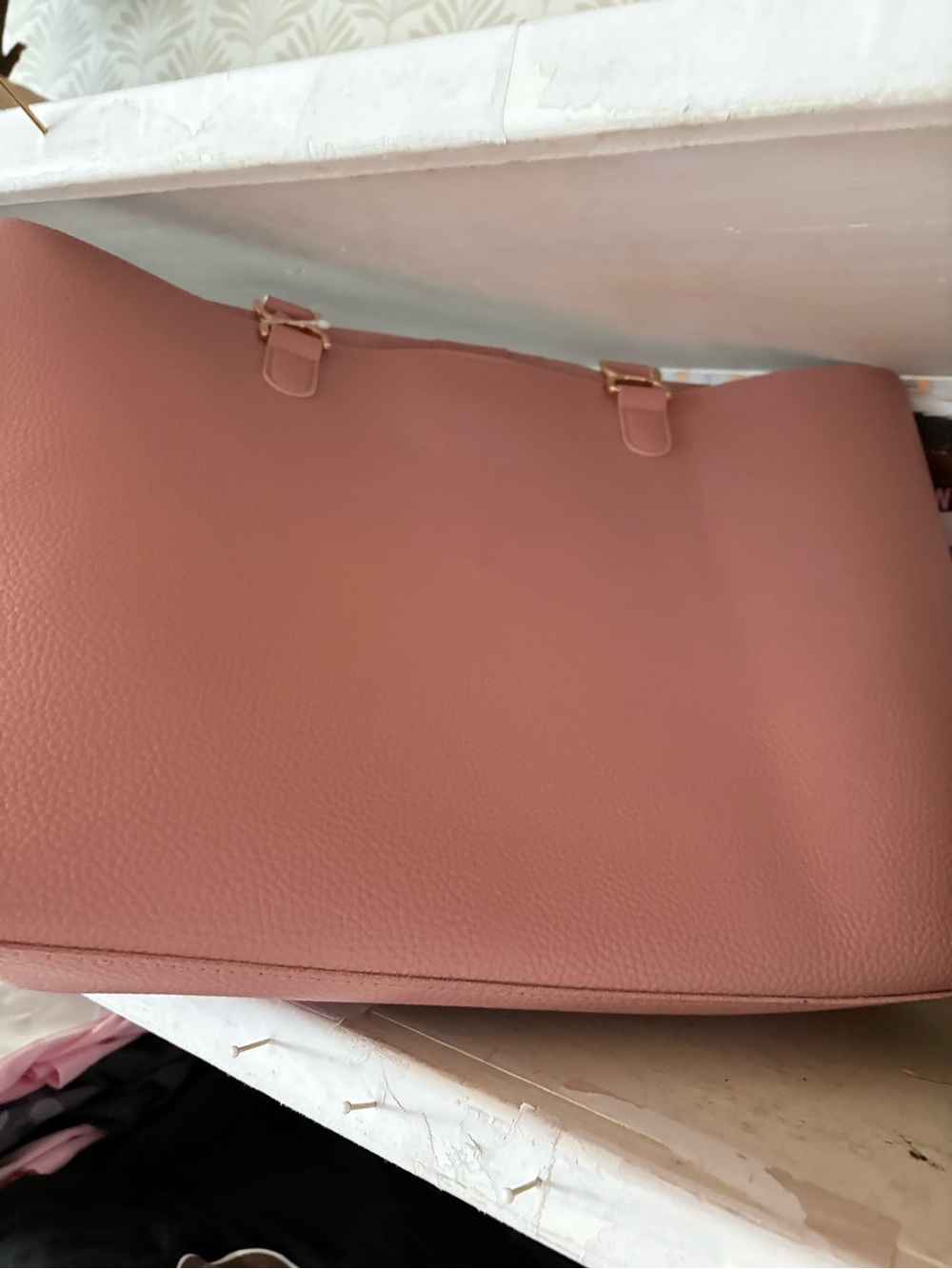Women's Large Blush Pink Tote Bag